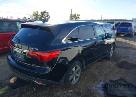 2014 Acura Mdx from USA, damaged, VIN 5FRYD4H2XEB011275